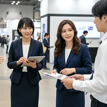 イベントコンパニオン求人・英語対応業務｜海外来場者への案内・受付対応の仕事内容